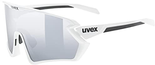 uvex sportstyle 231 2.0 Set - Sportbrille für Damen und Herren - inkl. Wechselscheiben - beschlagfrei - white-black matt/silver - one size