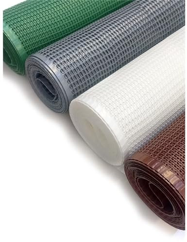 Jardin202 - Red de Plástico para Balcones y Terrazas | Malla plástica Multiuso 1M Ancho | Metro Lineal | Cuadrado: 0,5 cm (Blanco)