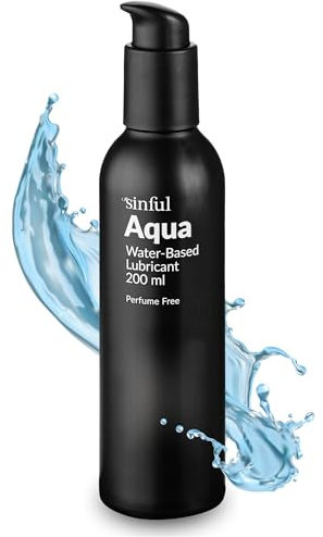 Sinful 200 ml Gleitgel Analverkehr Gel auf Wasserbasis - Wasserbasiertes Gleitgel Gel für Sex - Anal Gleitgel Perfekt für Analverkehr Ohne Schmerzen - Gleitmittel Geeignet für Sexspielzeug