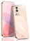BORYA Cover per Vivo Y72 5G/Vivo Y52 5G, Ultra Sottile Antiurto Morbida Silicone TPU Bumper Custodia, Elegante Placcatura Phnom Penh Lusso Leggero Anticaduta Case, Rosa