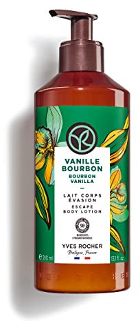 Yves Rocher Leche Corporal BAIN DE NATURE - Vainilla Bourbon - Todo Tipo de Pieles - Crema Hidradante Corporal Perfumada Sin Siliconas ni Colorantes - 98% Ingredientes Naturales - 390ml