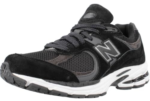 New Balance Men's 2002R Shoes, Black/Phantom/Gunmetal/White, 7.5/M