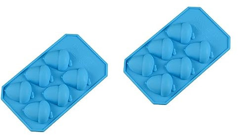 Healeved Cake Molds 2pcs Silicone Molds 6 Cell Silicone Acorn Pine Nuts Cake Mold for Chocolate Jelly Candy Soap Ice Cube Tray Whisky Bar Party Drink Tools (Random Color) Pinecones