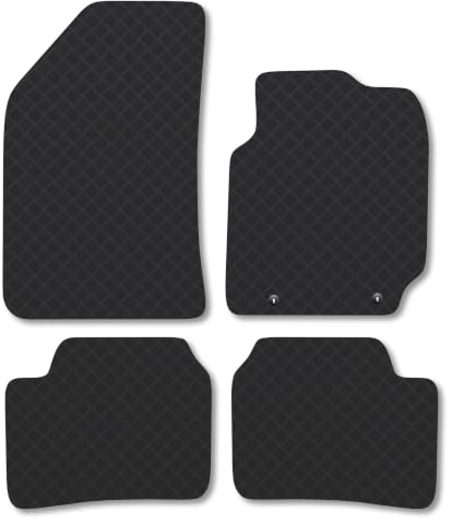 Fits Hyundai i10 (2020+) 3mm Rubber Car Mats | Tailored Fit Durable Floor Mats Full Coverage Protection Waterproof Accessories Easy Clean Anti Slip Made in the UK