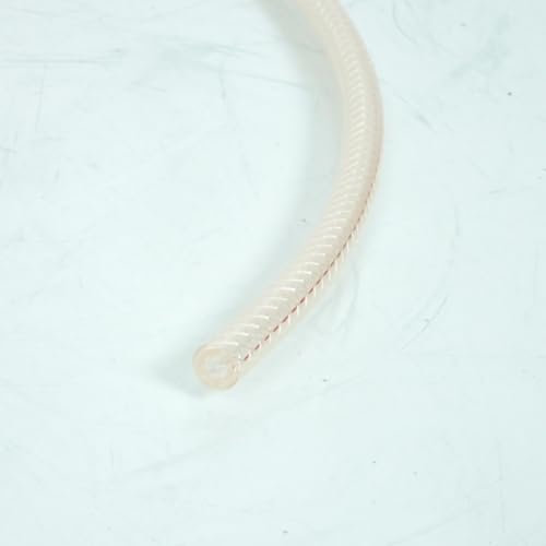 Durite d'essence tressée renforcée transparente Emgo Ø5x10mm x 1m pour moto