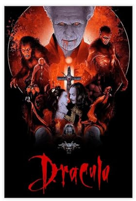 AAVEDA Filmposter Bram Stoker's Dracula 5.1 cm auf Leinwand, Schlafzimmer, Dekoration, Sportlandschaft, Büro, Raumdekoration, Geschenk, ungerahmt, 30 x 45 cm