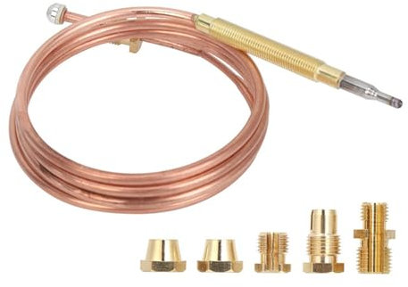 lohill Thermoelemente, Universal Gas Thermoelement Kaminersatz-Adapter, für Induktionsherd, Gasherd, Heizgerät, Kamin Grill Grillzubehör
