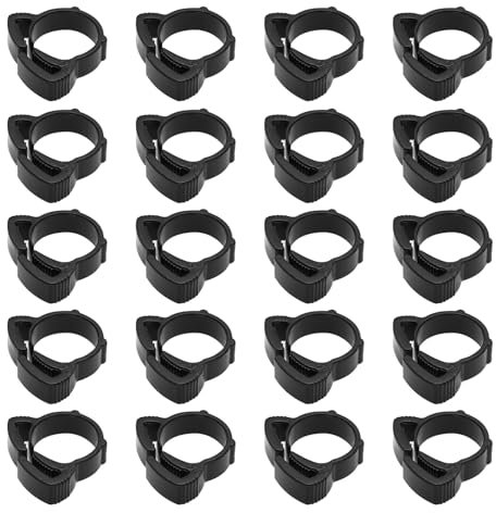 OTOTEC 30 Stück Gartenschlauch Verbindungs-Spannschnalle Bewässerungssystem Rohrbefestigung Geeignet für Bewässerung Hydrokultur Rohr oder Schlauch 16mm