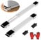Appliance Wheels by Poweka Washing Machine Rollers,Furniture Rollers with Brake,Extendable 18-28 inches,300KG Load Bearing for Refrigerator/Sofa,White