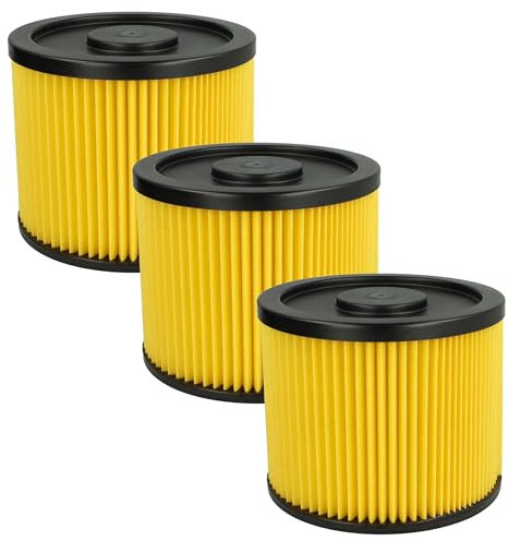 vhbw 3x Faltenfilter kompatibel mit Einhell TCVC 1500