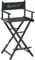 Physa Make-up-Stuhl mit Fußstütze faltbar schwarz 75 cm Sitzhöhe Schminkstuhl Make-up-Artist-Stuhl Visagisten-Stuhl Schmink-Stuhl