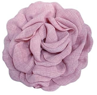 90mm Broche Délicate En Forme De Camélia Pour Femmes Et Filles, En Tissu Fait à La Main, Corsage Floral, Fête De Mariage, Danse, Robe, Costume, Vêtements, Accessoires, Bijoux, Cadeaux (Violet clair)