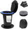 PLOGGING Toilettes de camping rétractables, hauteur réglable, pot portable pour adultes et enfants, toilettes pliables pour camping, voyage et voiture