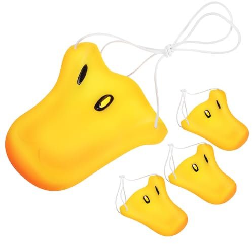 4 Piezas Pato, Accesorio de Disfraz de Nariz de Pato Máscaras de Pico de Pato Mini Pico de Pico de Pato Amarillo Mascarada Pato Pájaro Animal Máscara de Nariz Cosplay Nariz de Animal/502
