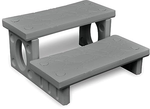 LAPOOH Graue Spa-Treppe, Pooltreppe, Pool Zubehör, Pool Leiter, Treppe Für Pool - 90881