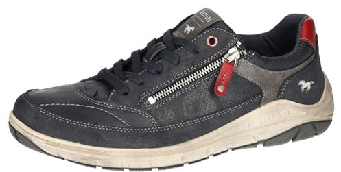 MUSTANG Herren Sneaker mit Reißverschluss und Schnürung Freizeitschuh 4160-305