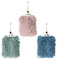Adigau Handtuch-Set 3 Stück Chenille Handtücher mit 3 Aufhängeschlaufe für Küche und Badezimmer Küchentücher schnell trocknend saugfähig lustig süß niedlich Kinder und Erwachsene(Igel) Blau/Rosa/Grün