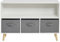 Liberty House Toys Kids Storage Shelf and Fabric Storage Bins, H60 x W90 x D28cm