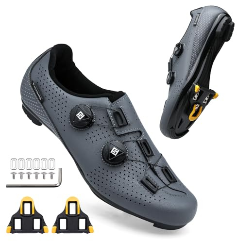 Feyenold Herren Fahrradschuhe Damen Radsport Schuhe Kompatibel mit SPD-SL Pedal & Kompatible Installation SPD/Look KEO Cleats Reitschuhe