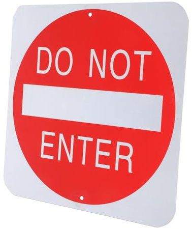 TOKIDNY Zutritt Verboten Schild Für Innen Und Außen Warnschild Betreten Verboten Verkehrssicherheitswarnung Schild Kein Zutritt