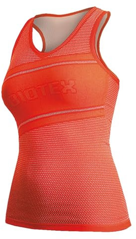 BIOTEX Canotta Summerlight da Donna, Design Ergonomico e Traspirante, Ideale per Sport Estivi, Arancio Fluo, Taglia Unica
