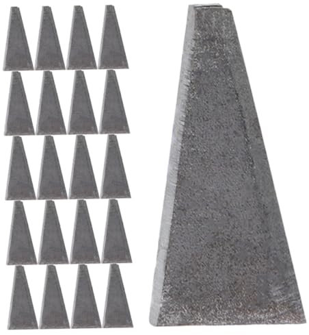 Mipcase 30pezzi Cunei Triangolari in Cunei Per Martelli e Asce Piccoli Per Duro e Attrezzi Agricoli Kit Rinforzo Completo