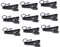 Vaguelly 10pcs Microphone Clip Accessories Lapel Mic Clips Elastic for Collar Tie Mic Holders for Stage Party Conference