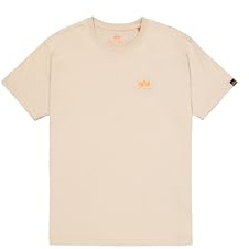 Alpha Industries Herren Basic Small Logo T-Shirt, Organic Beige, XL