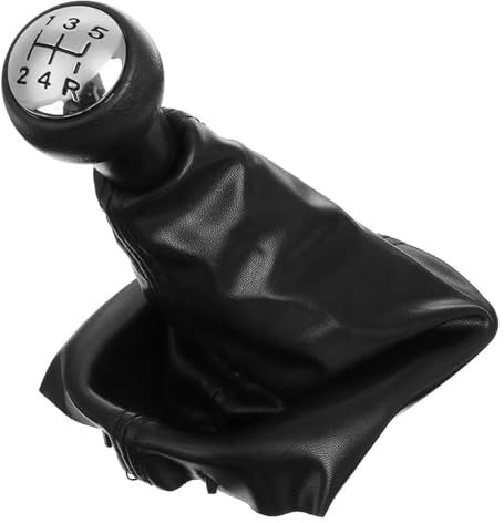 Para P&eugeot 207 307 307CC 308 Pomo Palanca Cambios 5 Velocidades Cuero PU Pomos Palanca