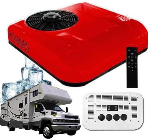 menglanchang Klimaanlagen FüR Wohnmobile 850w,12v/24v Dc Rv Air Conditioner-Nur KüHlen/KüHlen+Heizen,Heizen & KüHlen Wenig LäRm,Mobile KlimageräTe FüR Komfortables Reisen In AnhäNger,RedCool12v