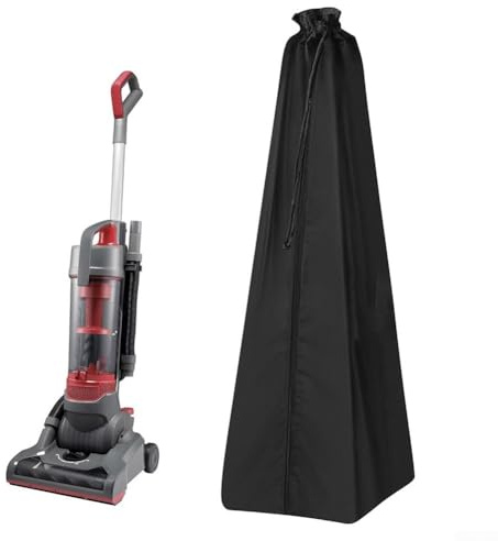 CNANRNANC Upright Vacuum Cleaner Storage Bag Black 210D Oxford Fabric Protective Cover with Extra Storage Space for Power Cord Accessories(black)