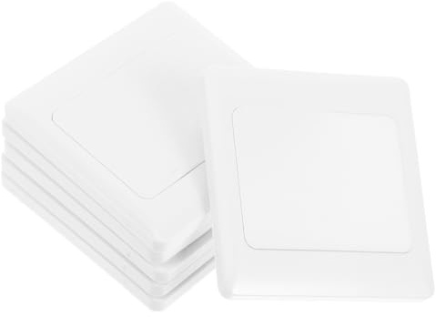 WHAMVOX 6 piezas Placas Cubre Enchufe Tipo Blanca Resistente Humedad y Desgaste para Caja Derivación Cable y Interruptor Luz Uso Hogar Oficina Escuela