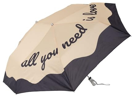Fisura – Paraguas compacto automático con diseño original. Mini sombrilla de viaje ideal para mujer. Accesorio plegable ligero y resistente al viento.