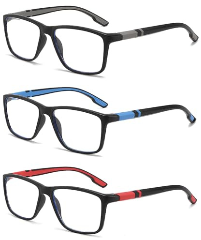 3 Stück intelligente brille, intelligente zoom-brille für Männer und Frauen, Lesebrille mit Blaulichtfilter, Angenehm zu Tragen, Geeignet zum Lesen, für Computerarbeiten und Aktivitäten im Freien