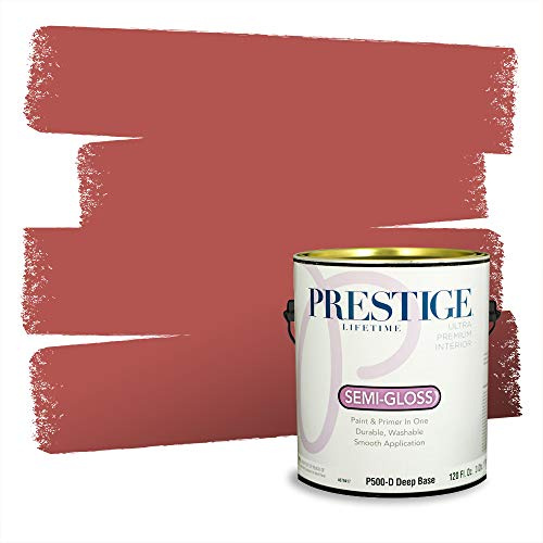 PRESTIGE Paints P500-D-2002-3AVP Paint and Primer In One, 1 gallon, Brick Façade