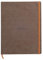 RHODIA 117703C - Chocolate Flexible Notebook - A4+ - Lined - 160 Detachable Pages - Ivory Clairefontaine Paper 90 g/m - Bookmark, Elastic Closure - Faux Leather Cover - Rhodiarama Collection