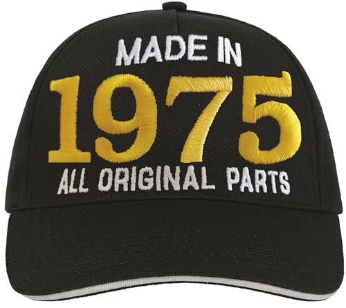 Bombo Bestickter Hut zum Geburtstag – Made in 1975 All Original Parts