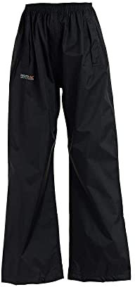 Regatta Kids Pack It Waterproof Outdoor Overtrousers Black