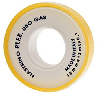 teflon NASTRO PTFE MT. 12 1/2x12 mt x 0,1 ANCHE X USO GAS GIUNZIONI TUBI ACQUA