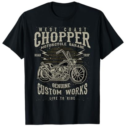 West Coast Chopper Motorcycle Garage T-Shirt