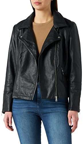 ONLY CARMAKOMA Caremmy Faux Leather Biker Noos Giacca, Nero (Black), 52 Donna