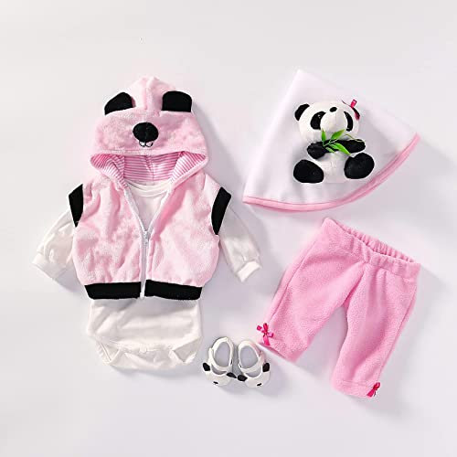 MineeQu 4 Verschiedene Arten Für 50-55 cm Hochwertige Neugeborene Puppen Kleid Wiedergeboren Baby Puppe Alle Baumwollkleidung