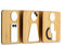 Signs - Styled Knot, Set 3X- Cartel Aseos Señales Adhesivas - Cartel Baño Hombre Mujer Discapacitado - Cartel Puerta Señal aseos - Cartel Puerta WC - Señal baño discapacitados (Prime Cuadrado - Bambú)