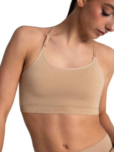 Capezio Damen Seamless Convertible Longline Bra Sport-BH