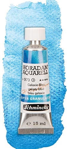 Schmincke – HORADAM® AQUARELL, Super Granulation, Galaxie Blau, 15 ml, sehr stark granulierende Farbtöne, feinste, supergranulierende Aquarellfarben