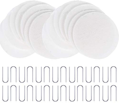 50 Sheets Kiln Papers and 50 Pieces Nichrome Wire Jump Rings, Ceramic Fiber Paper Microwave Kiln Paper and U Hanger Hooks for DIY Fusing Glass Jewelry