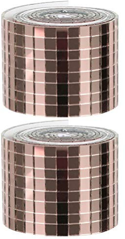 Milisten 2rollen Selbstklebende -fliesenaufkleber Roségold Kreative Wanddekoration Für Ktv Und Wohnräume Langlebig Und Einfach Anzubringen