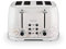 Tower T20069TAN Terrazzo 4-Slice Toaster, 1600W, White