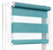 Fenster DEKOR - Rollos für Fenster Hell-Meergrün - Klemmfix Rollo ohne Bohren 120 x 35 cm - Doppelrollo mit einer breiten Auswahl an Größen und Farben - Blickdichte Rollos, einfach zu montieren