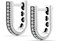 LeCalla 925 Sterling Silber CZ Huggie Creolen in U-Form für Damen und Teenager